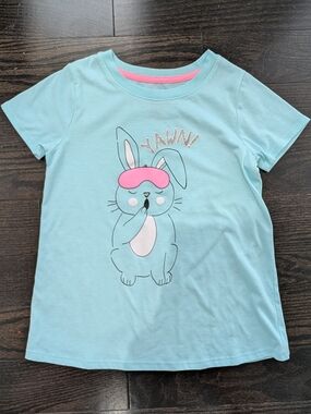 ✨ Free With Purchase✨ George Sleepy Bunny Glitter “YAWN” Tee Size L (10/12)